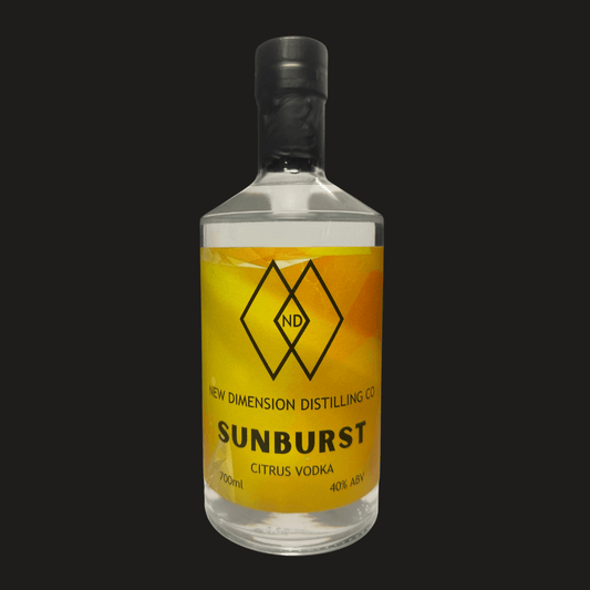 Sunburst Vodka on dark background